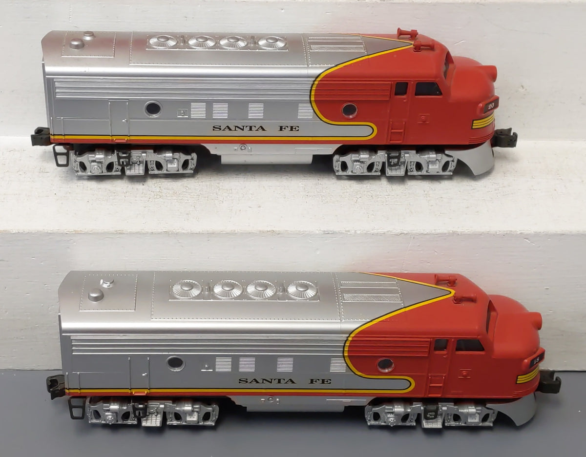 Williams F7 2006 O Santa Fe F7 AA Powered & Dummy Diesel Locomotive Set #18/#20 LN/Box