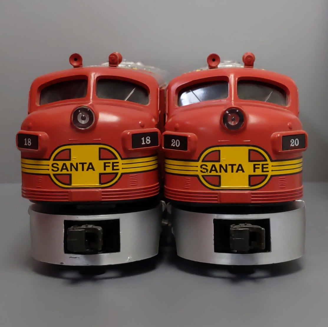 Williams F7 2006 O Santa Fe F7 AA Powered & Dummy Diesel Locomotive Set #18/#20 LN/Box