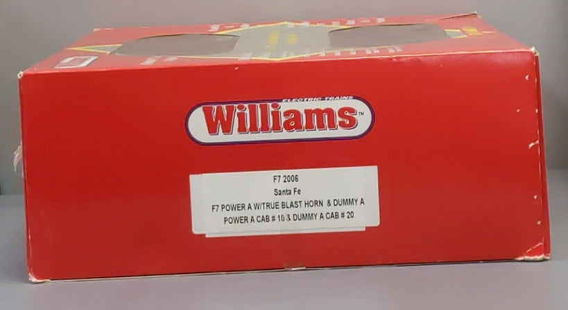 Williams F7 2006 O Santa Fe F7 AA Powered & Dummy Diesel Locomotive Set #18/#20 LN/Box