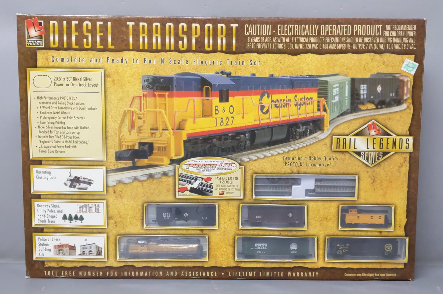 Life Like 7568 N Scale Union Pacific Diesel Freight Set MT/Box