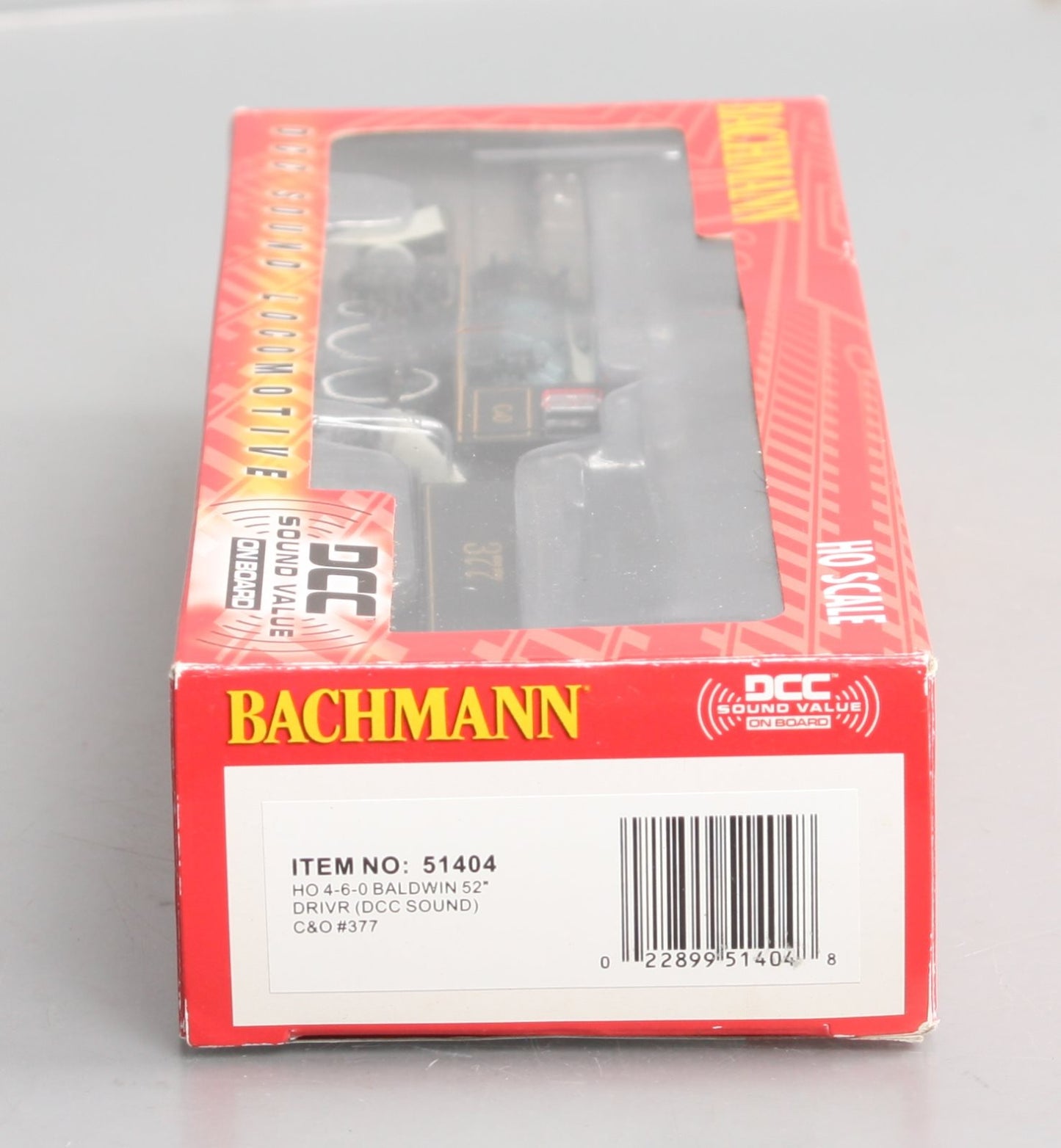 Bachmann 51404 HO Chesapeake & Ohio Baldwin 4-6-0 Steam Loco w/DCC & Sound #377