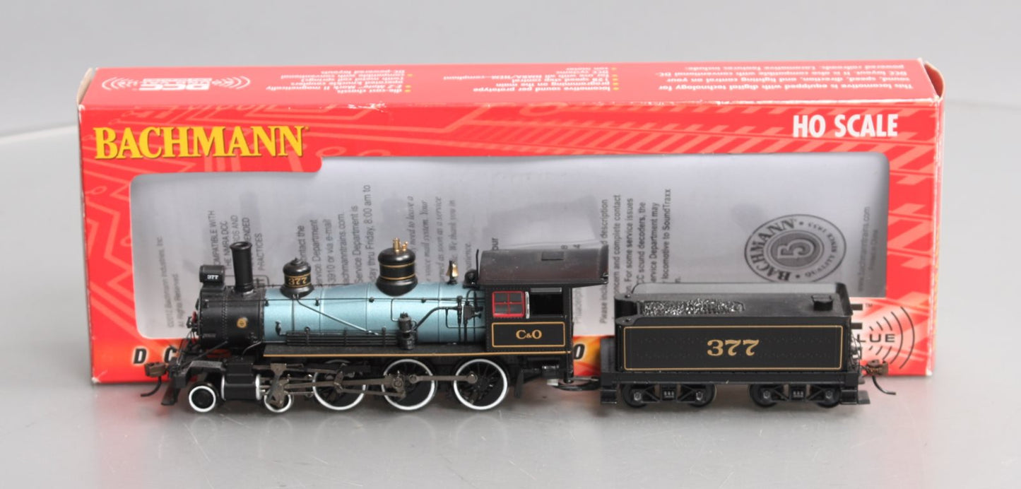 Bachmann 51404 HO Chesapeake & Ohio Baldwin 4-6-0 Steam Loco w/DCC & Sound #377