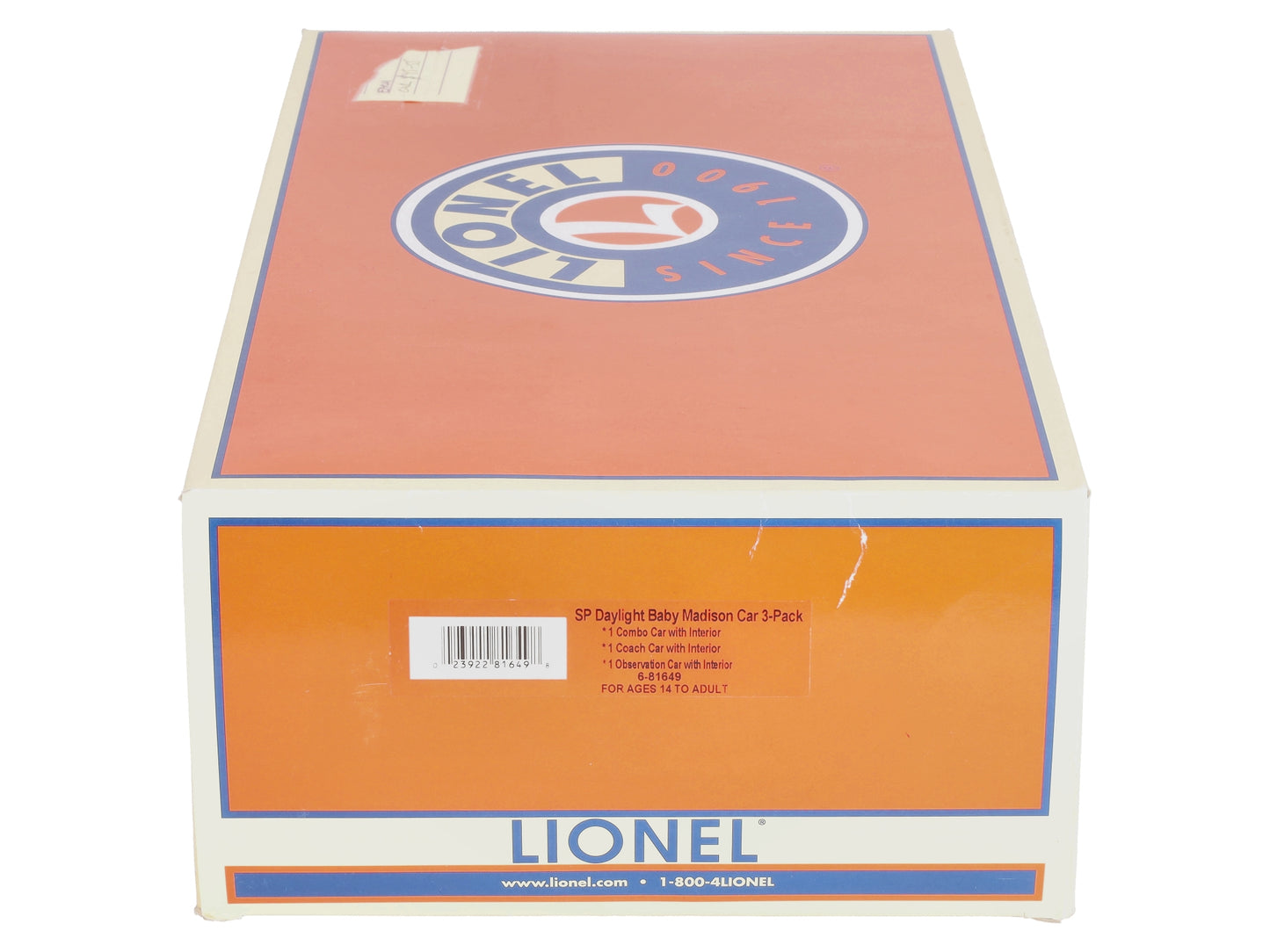 Lionel 6-81649 SP Daylight Madison Passenger Car 3-Pack