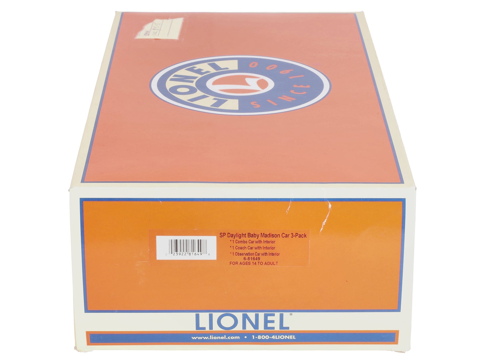 Lionel 6-81649 SP Daylight Madison Passenger Car 3-Pack