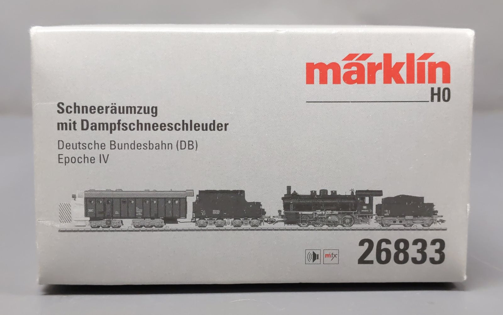 Marklin 26833 Snow Clearing with Rotary Snowplow HO Gauge Steam Train Set