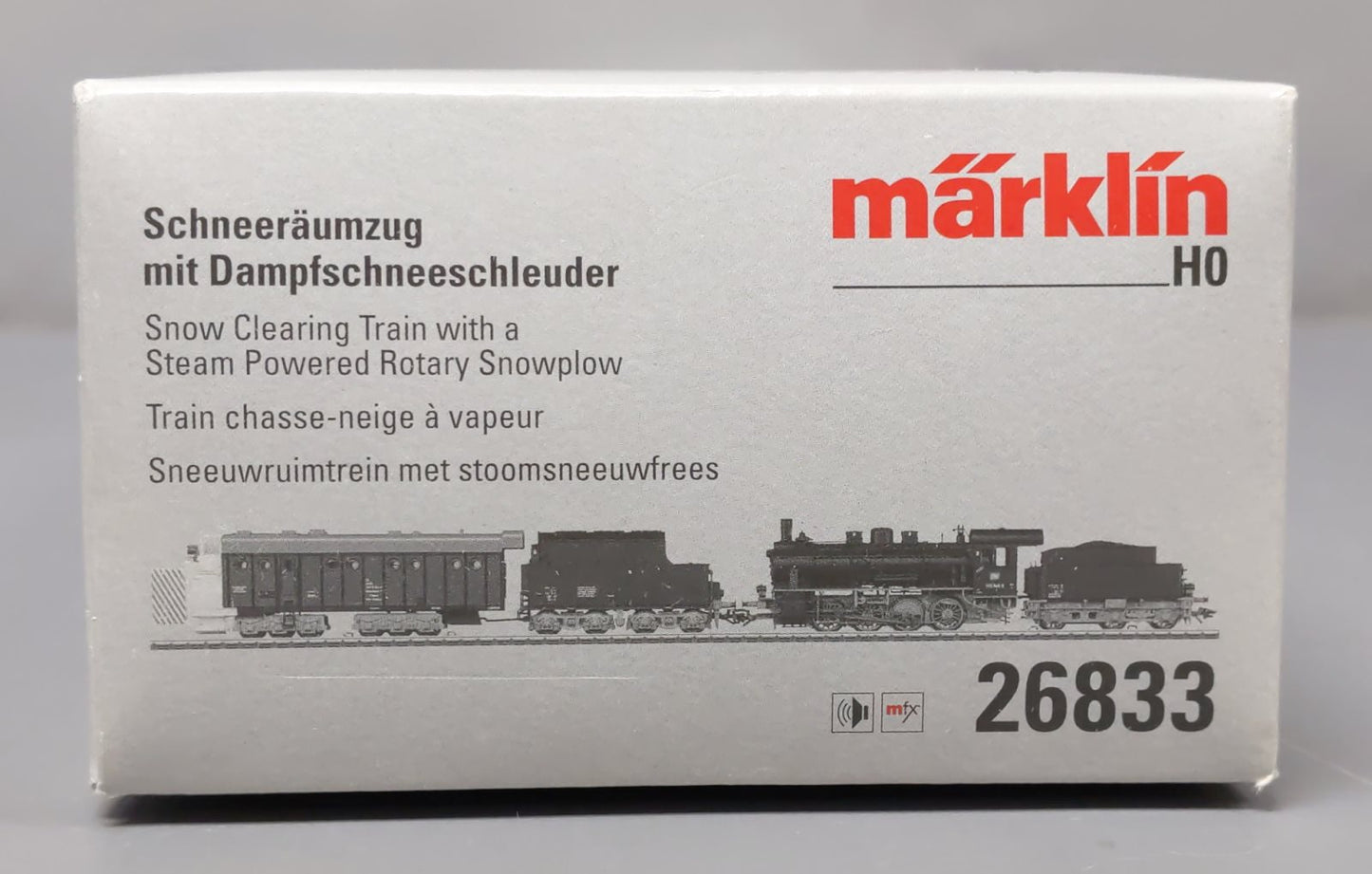 Marklin 26833 Snow Clearing with Rotary Snowplow HO Gauge Steam Train Set