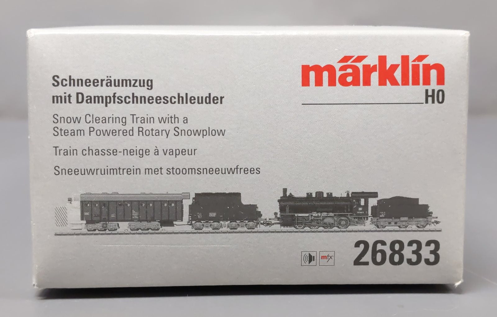 Marklin 26833 Snow Clearing with Rotary Snowplow HO Gauge Steam Train Set