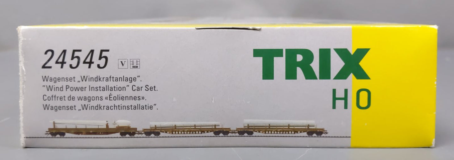Trix 24545 HO Scale Wind Power Freight Cars (Set of 3)