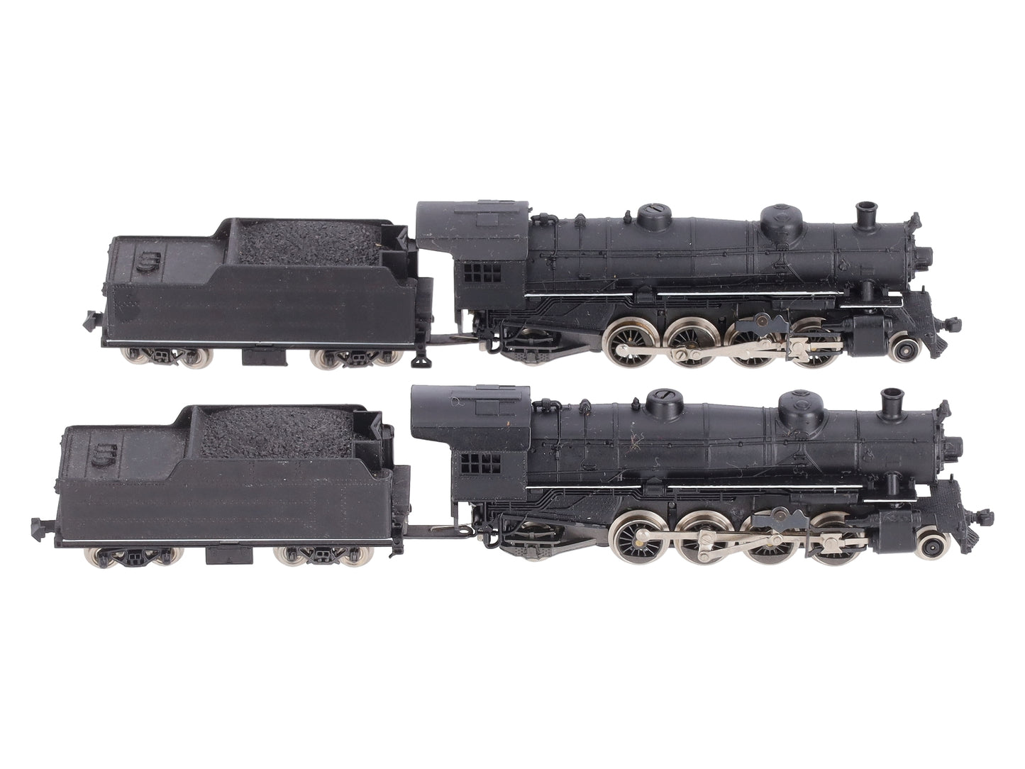 Atlas N Scale Undecorated 2-8-2 Steam Locomotives & Tenders [2] EX
