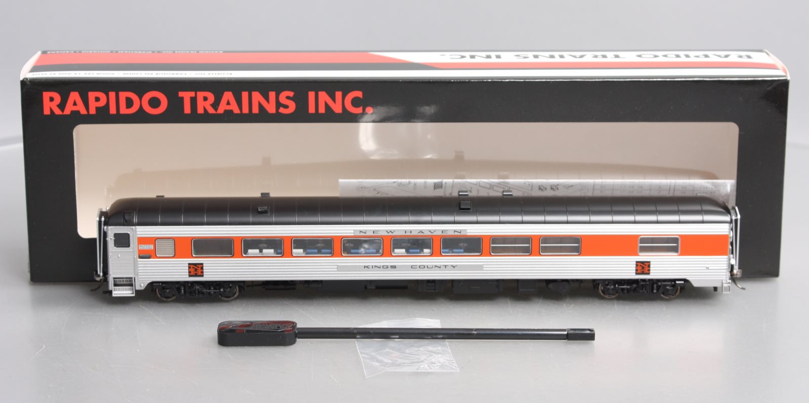 Rapido Trains 134020 HO NH McGinnis Scheme Kings County Passenger Car