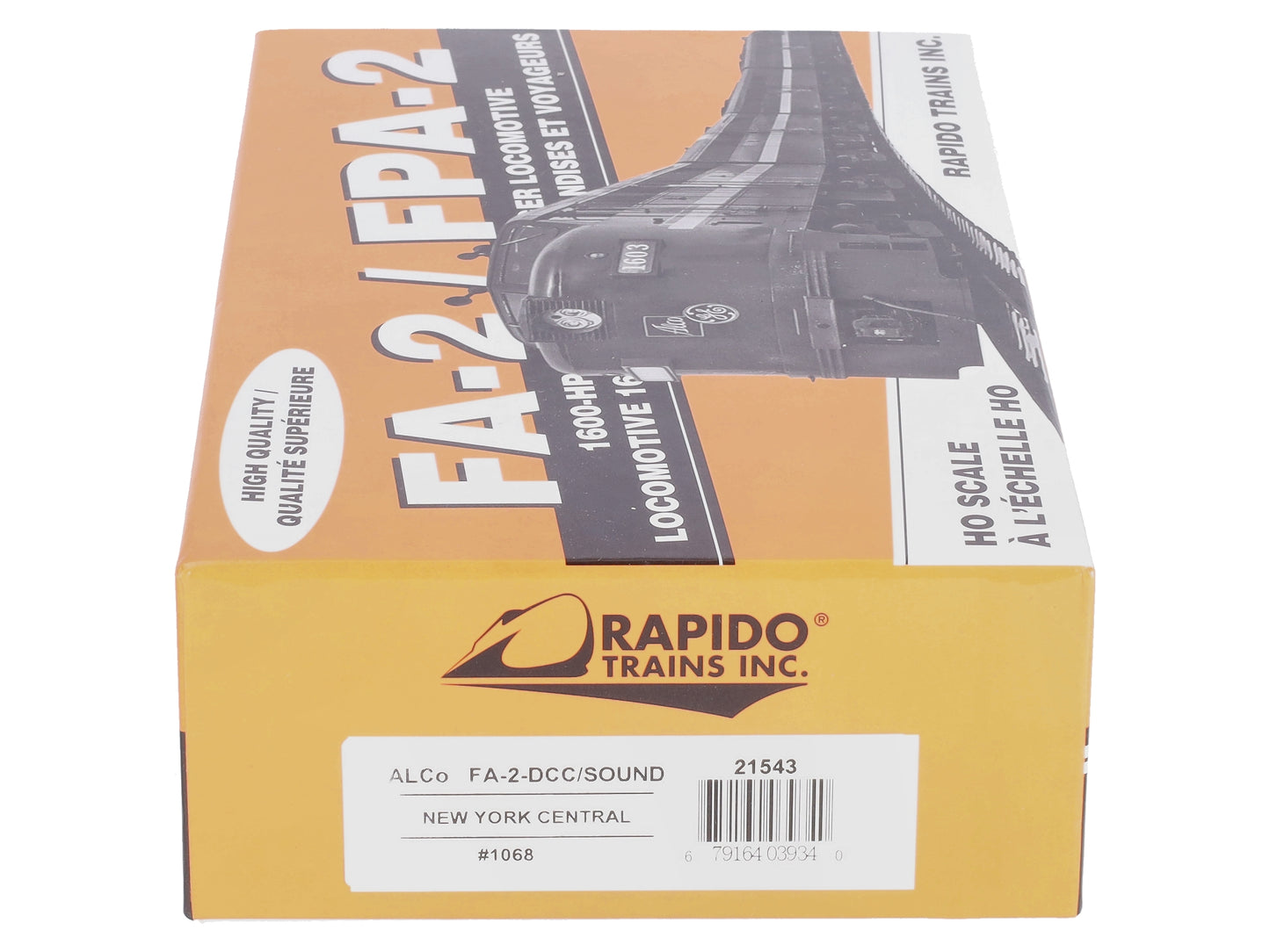 Rapido Trains 21543 HO New York Central Alco FA-2 with LokSound & DCC #1068