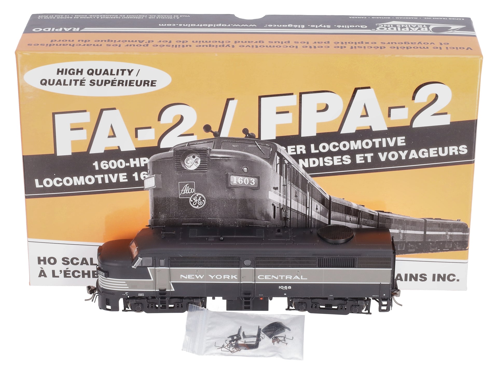 Rapido Trains 21543 HO New York Central Alco FA-2 with LokSound & DCC #1068
