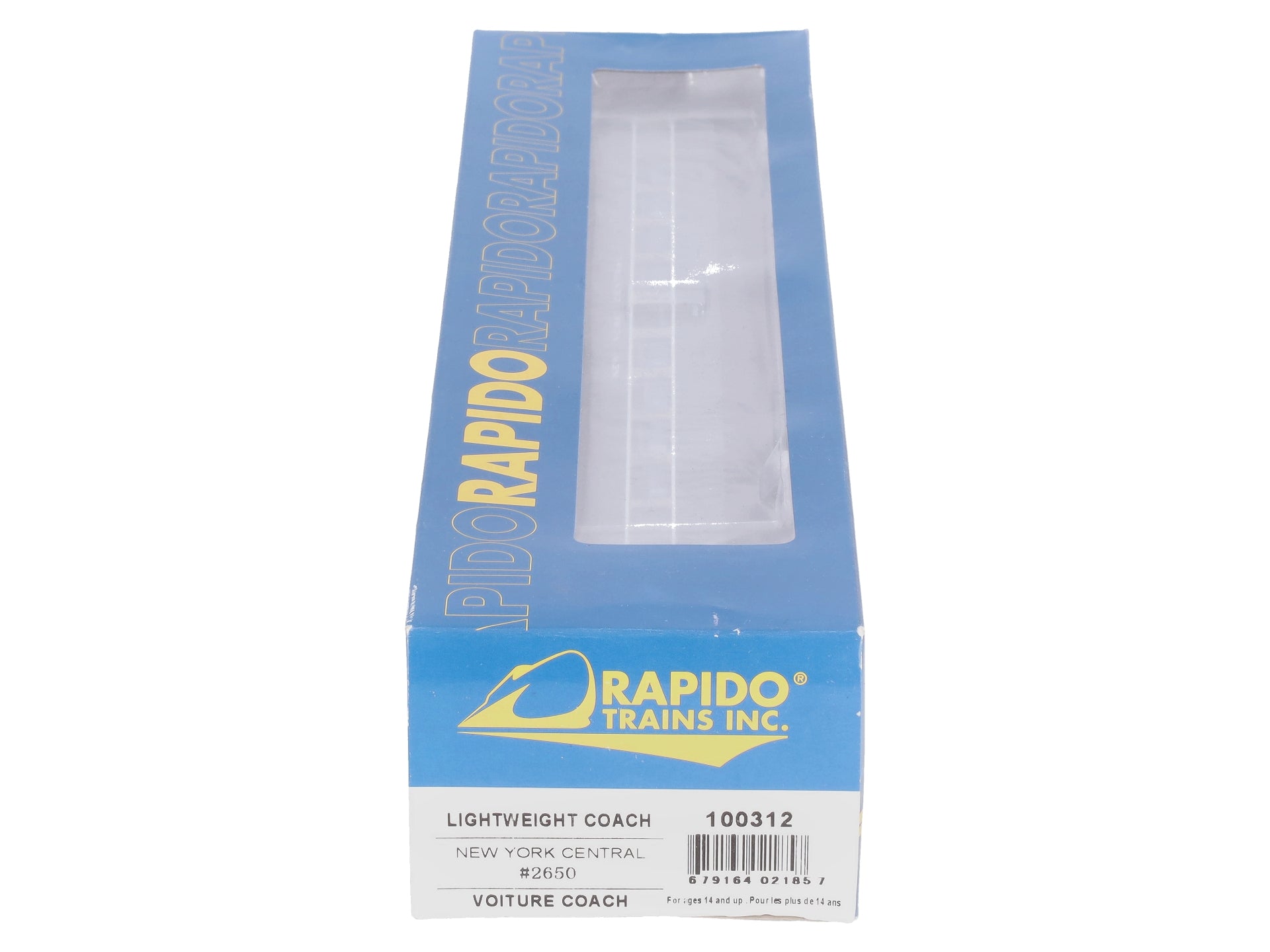Rapido Trains 100312 HO New York Central CC&F Lightweight Coach No Skirts #2650