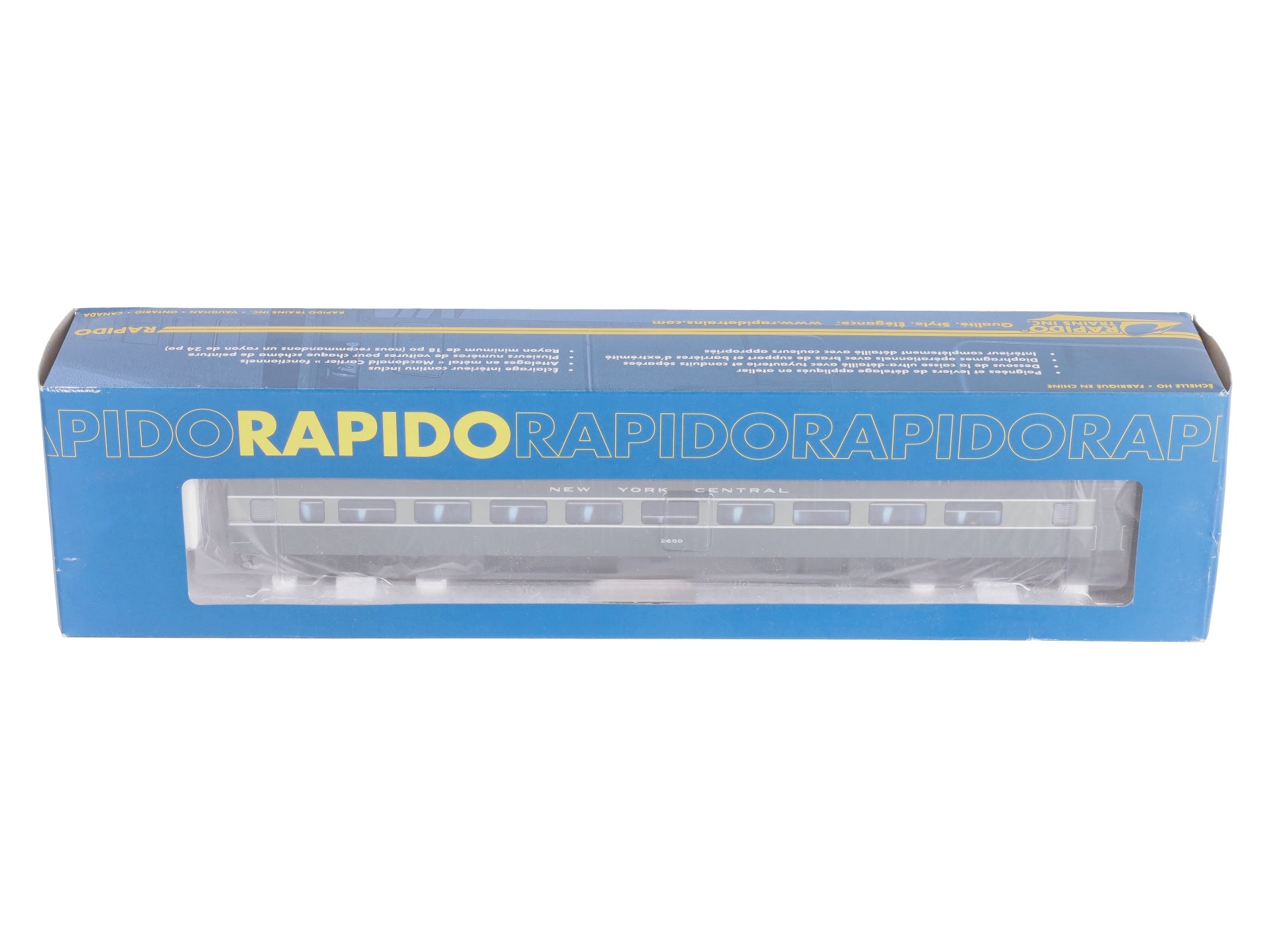 Rapido Trains 100312 HO New York Central CC&F Lightweight Coach No Skirts #2650