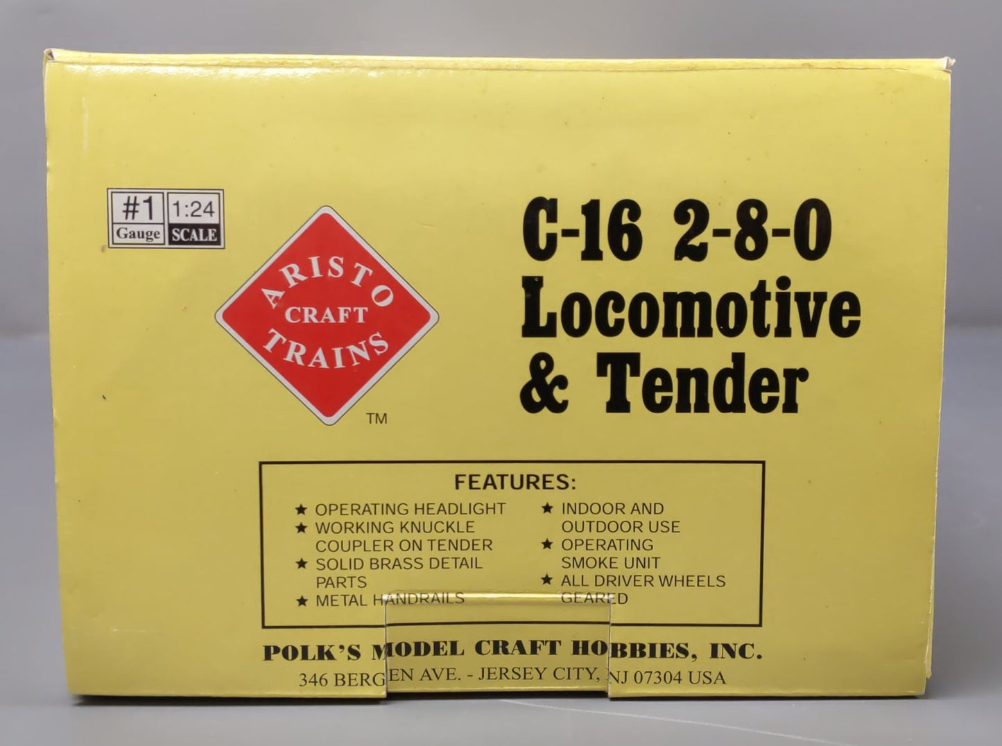 Aristo-Craft 80209 G Scale Pennsylvania C16 Locomotive & Tender EX/Box