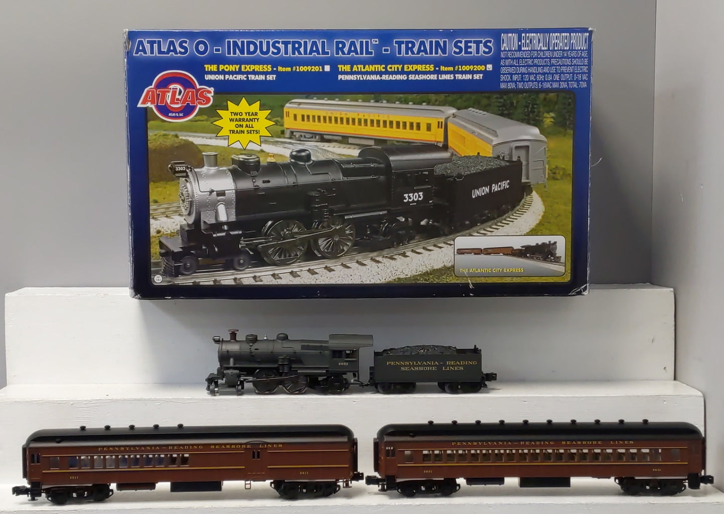 Atlas 1009200 O PRSL Atlantic City Express Train Set EX/Box