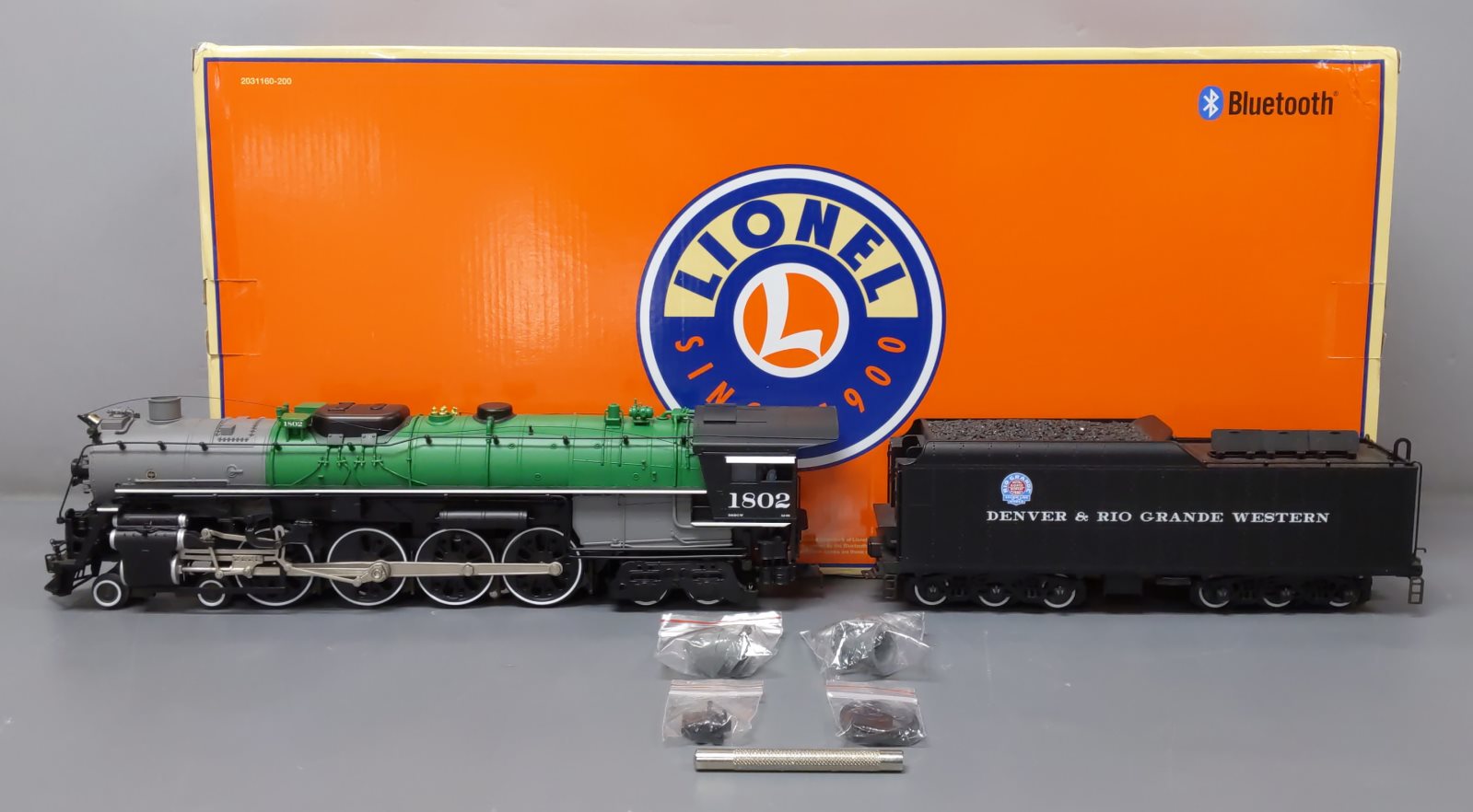 Lionel 2031220 Rio Grande 4-8-4 Steam Locomotive & Tender #1802 w LEGACY