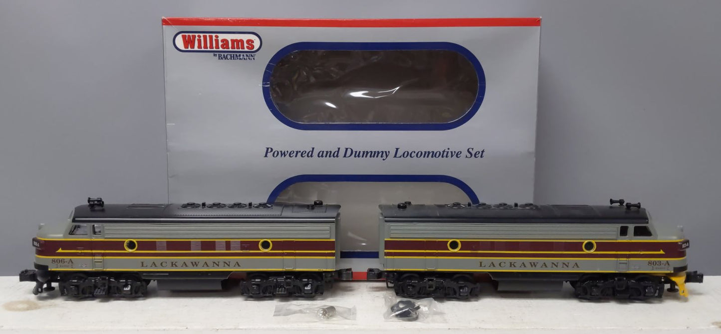 Williams 20711 O Delaware, Lackawanna & Western EMD F7 AA Diesel Loco Set EX/Box