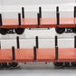 Assorted G Scale Undecorated Flatcars with Stakes [2] EX