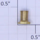 Lionel 408-26B O & Standard Gauge Brass Hex Flag Stanchion #4-36 Thread