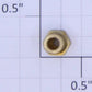 Lionel 408-26B O & Standard Gauge Brass Hex Flag Stanchion #4-36 Thread