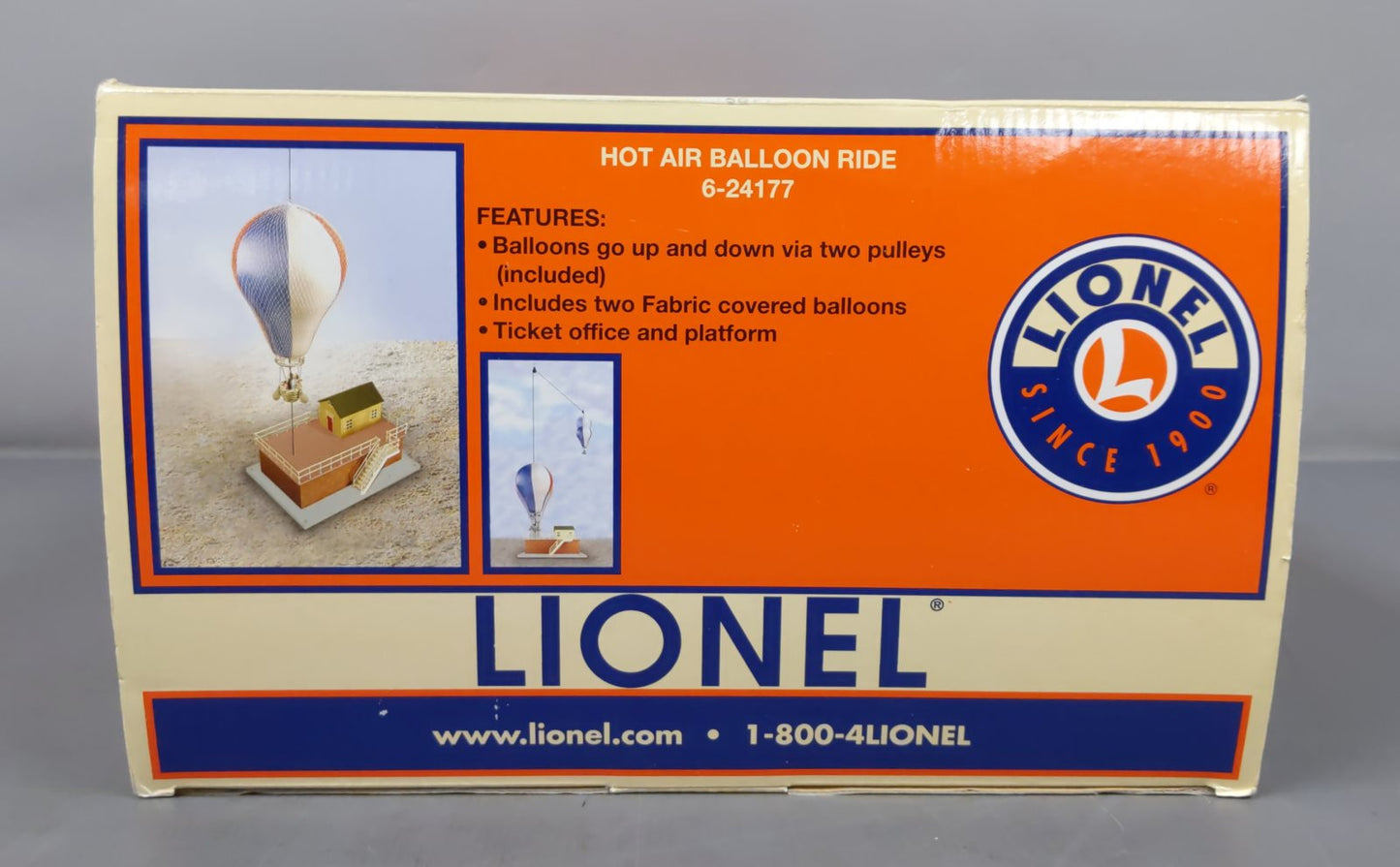 Lionel 6-24177 O Gauge Hot Air Balloon Ride EX/Box