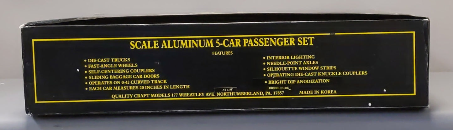Weaver Santa Fe Aluminum 5 Car Passenger Set EX/Box