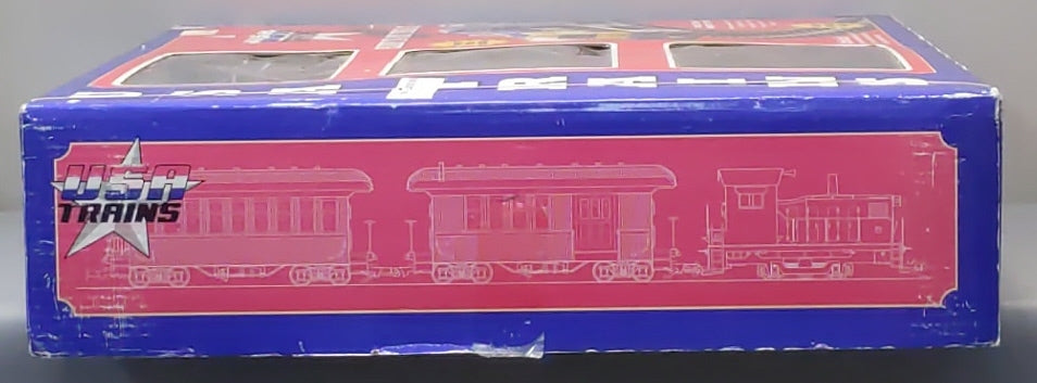 USA Trains 72304 New York Central NW-2 G Gauge Diesel Freight Starter Train Set