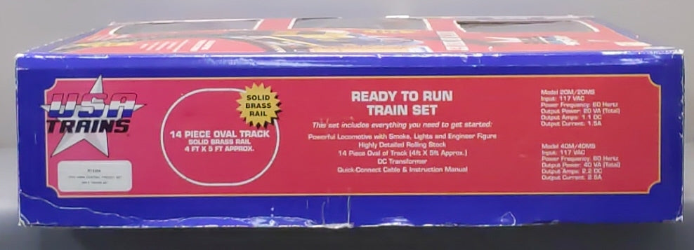 USA Trains 72304 New York Central NW-2 G Gauge Diesel Freight Starter Train Set