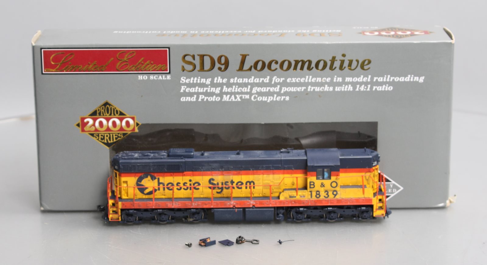 Protp 2000 Walthers 920-41602 HO B&O Chessie System EMD SD9 Sound & DCC #1839