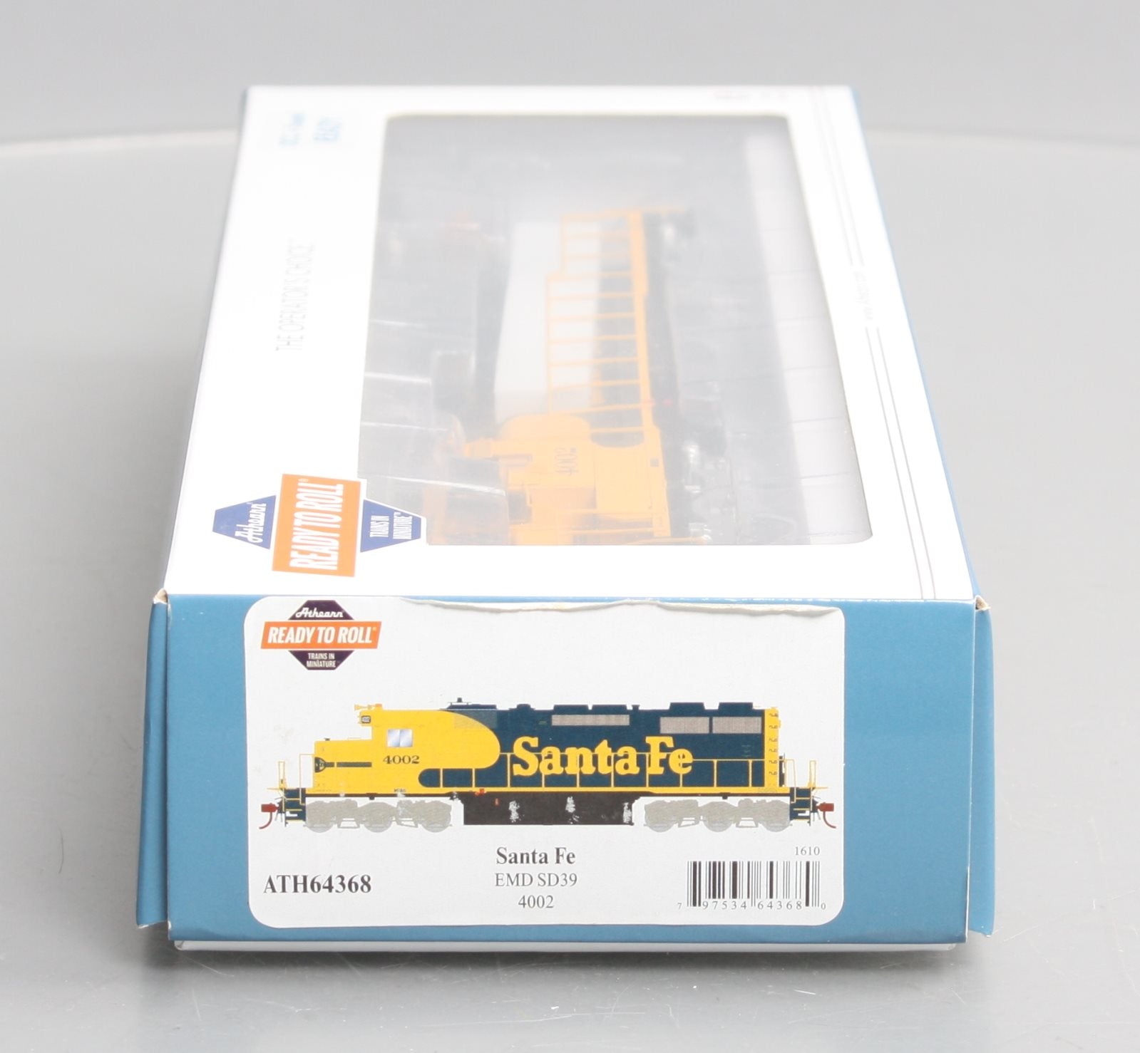 Athearn 64368 HO Scale Santa Fe SD39 Diesel Locomotive #4002