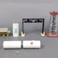 O Scale Assorted Assembled Buildings, Light Tower & Signal Lights [8] VG