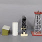 O Scale Assorted Assembled Buildings, Light Tower & Signal Lights [8] VG