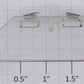 Lionel 18836-97 #5800 GP-38 Cab Number Board and Lens Insert