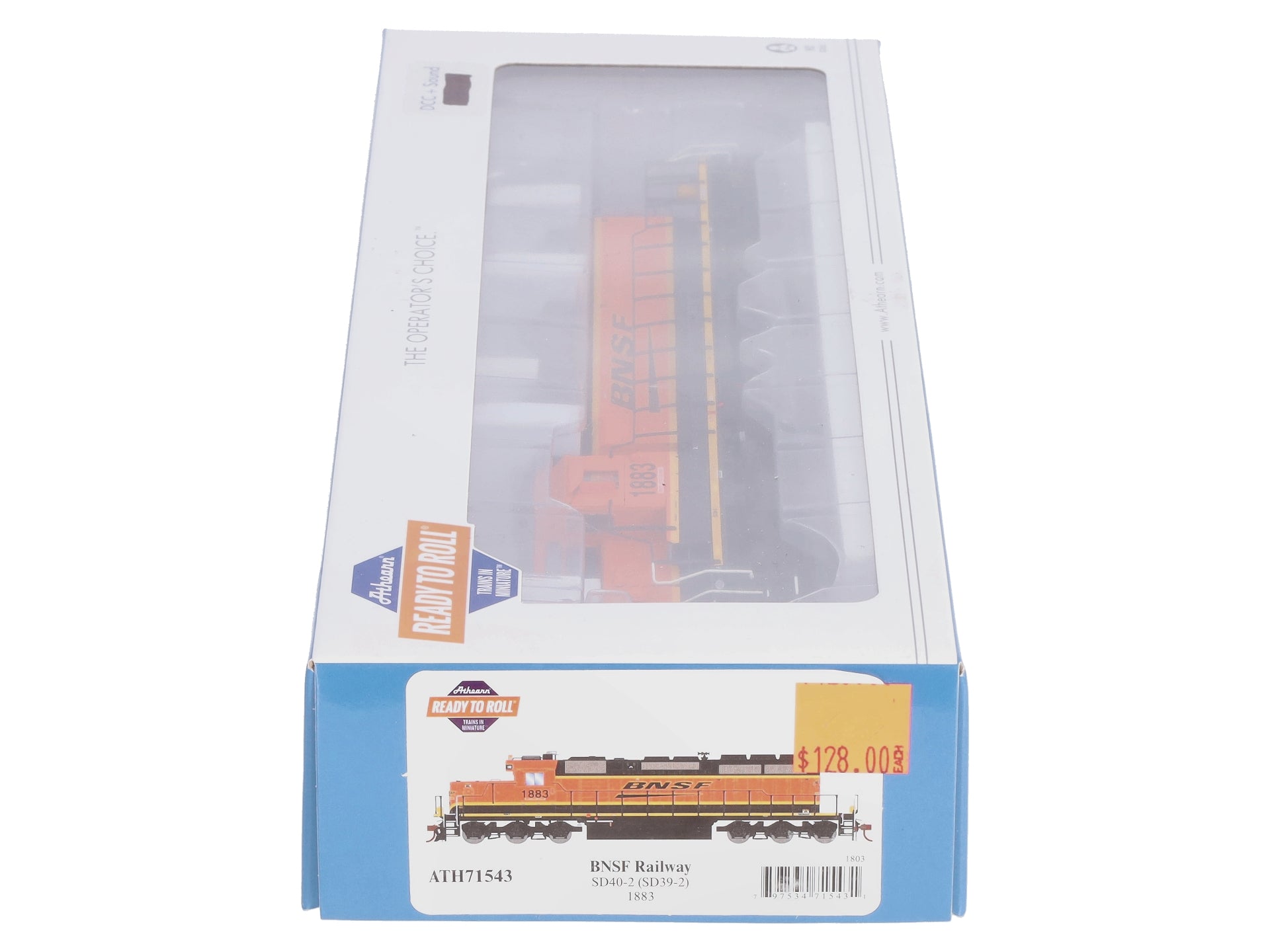 Athearn 71543 HO BNSF/Wedge RTR SD39-2 Diesel Locomotive #1883