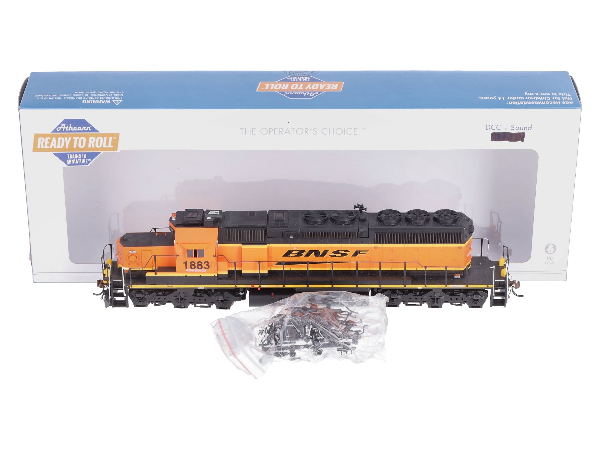 Athearn 71543 HO BNSF/Wedge RTR SD39-2 Diesel Locomotive #1883