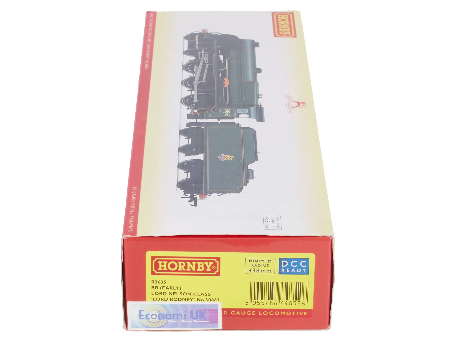 Hornby R3635 OO BR Lord Rodney Lord Nelson Steam Loco & Tender #30863 w/DCC