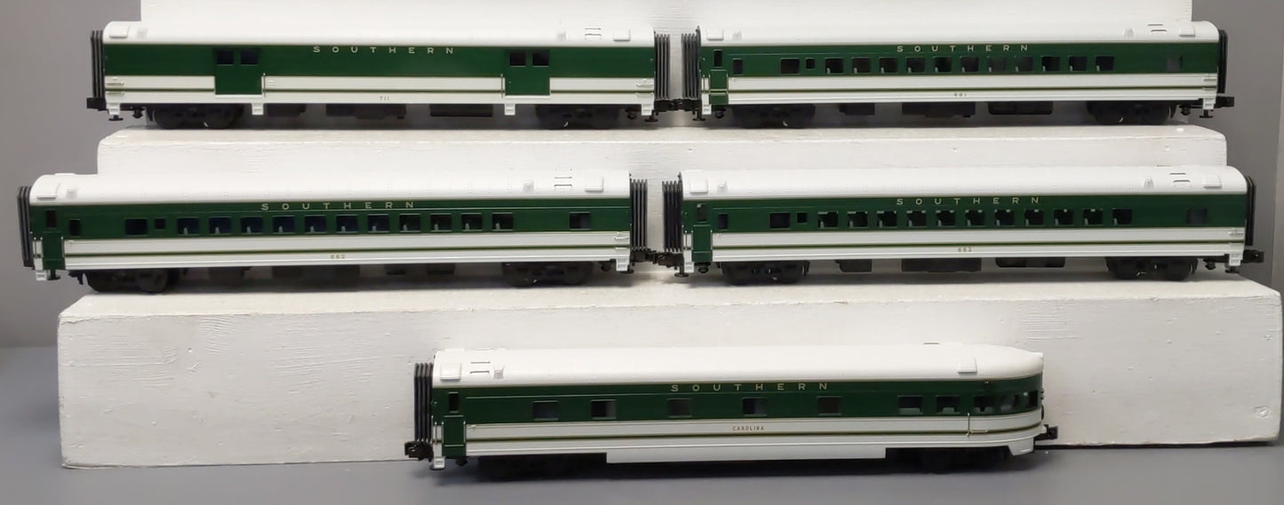 MTH 20-6517 O Southern 70' Streamlined Passenger Car Set EX/Box