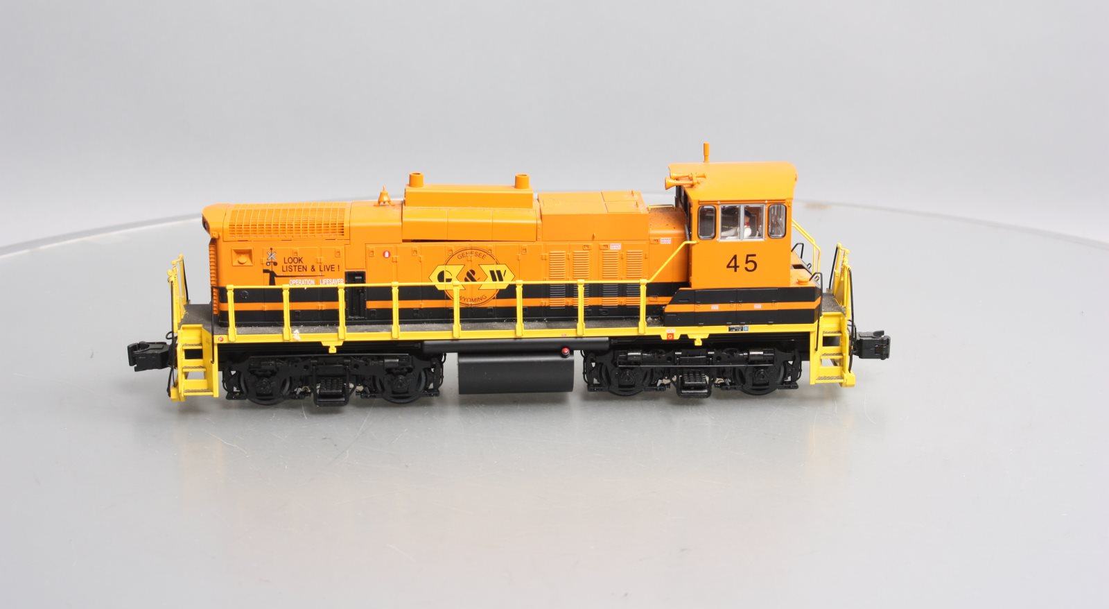 Atlas 1811-1 O Genesee & Wyoming MP-15DC Diesel Locomotive w/TMCC #45 LN/Box