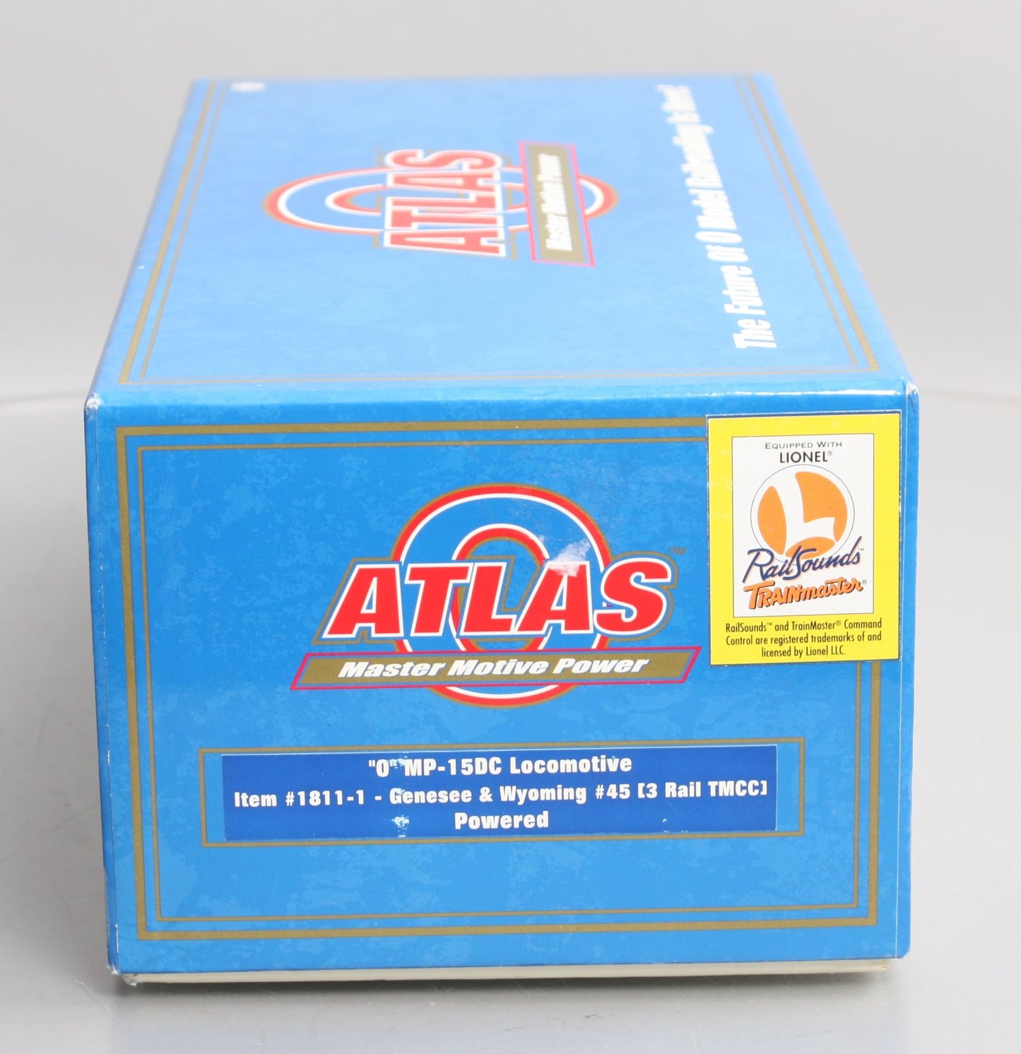 Atlas 1811-1 O Genesee & Wyoming MP-15DC Diesel Locomotive w/TMCC #45 LN/Box