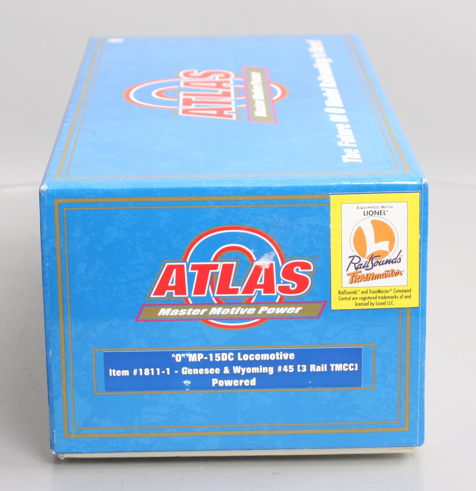 Atlas 1811-1 O Genesee & Wyoming MP-15DC Diesel Locomotive w/TMCC #45 LN/Box