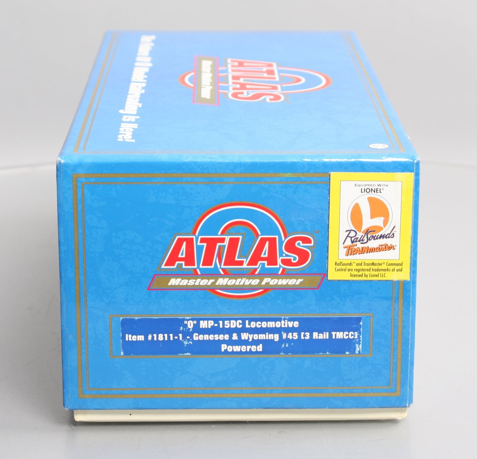 Atlas 1811-1 O Genesee & Wyoming MP-15DC Diesel Locomotive w/TMCC #45 LN/Box