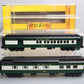 MTH 30-69068 O Erie RailKing 60’ Madison Combo/Diner Car Set (Set of 2)