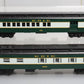 MTH 30-69068 O Erie RailKing 60’ Madison Combo/Diner Car Set (Set of 2)
