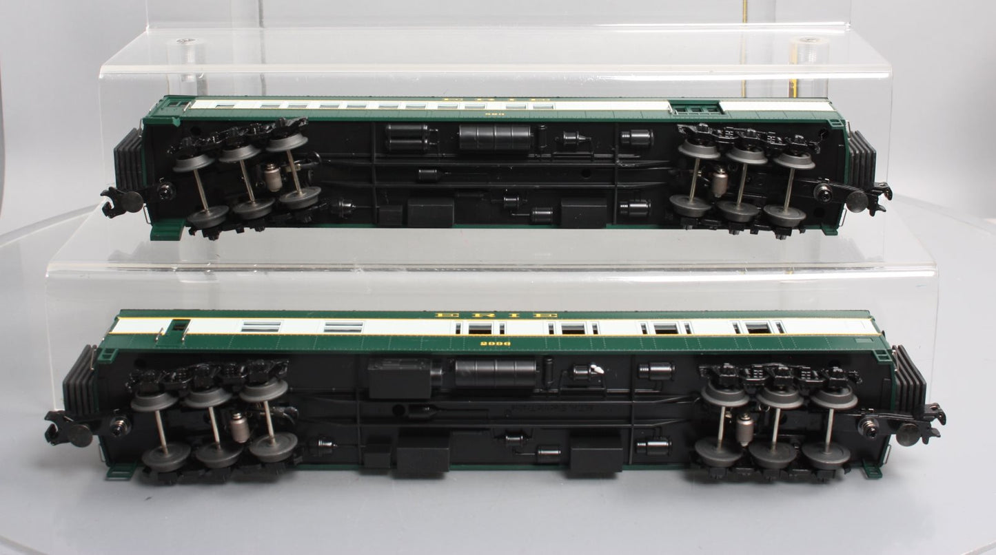 MTH 30-69068 O Erie RailKing 60’ Madison Combo/Diner Car Set (Set of 2)