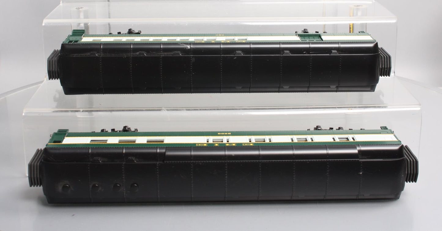 MTH 30-69068 O Erie RailKing 60’ Madison Combo/Diner Car Set (Set of 2)