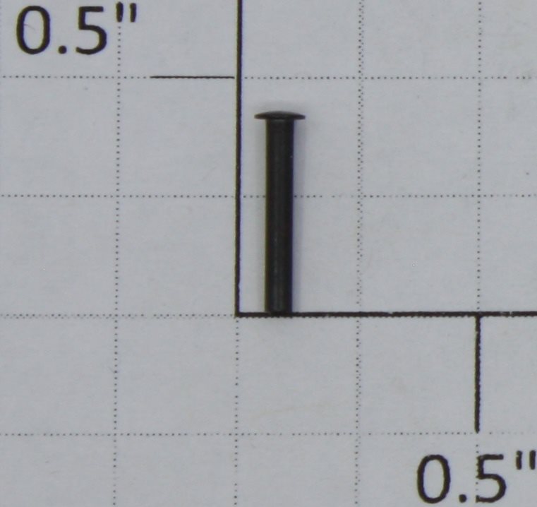 Lionel TC-23 .059" x .045" Black Coupler Knuckle Rivet