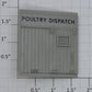 Lionel 9221-13 Light Gray Poultry Dispatch Box Car Door