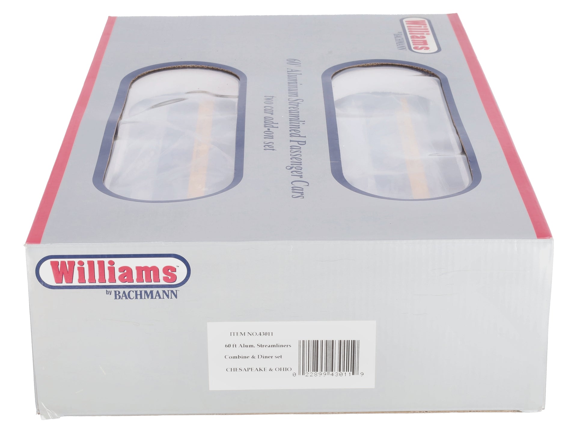 Williams 43011 C&O 60 Ft. Streamline Passenger 2-Pack