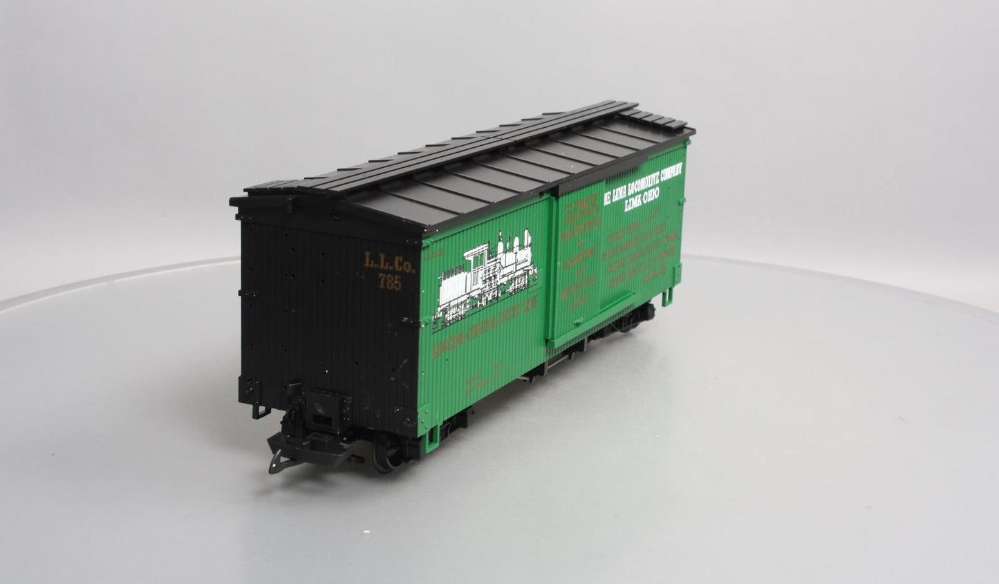 USA Trains R19038 G Lima Locomotive Company Boxcar #785 LN/Box